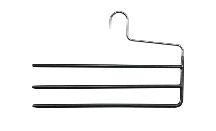 Hanger for Trousers, Anti-Slip, MAWA HOSENBÜGEL 3 BARS, 35 cm, Black / Silver in the group Storage / Wardrobe storage / Hangers and hooks at SmartaSaker.se (40923)