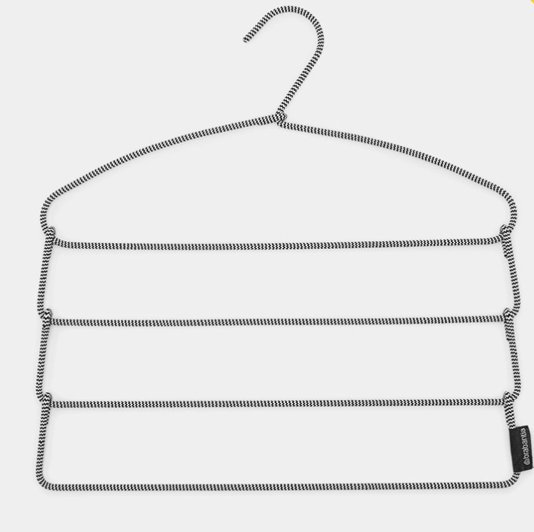 Hanger for pants, 4 Tier, SPACE-SAVER, 41,5 x H 42,5 cm, Black / White in the group Storage / Wardrobe storage / Hangers and hooks at SmartaSaker.se (40926)