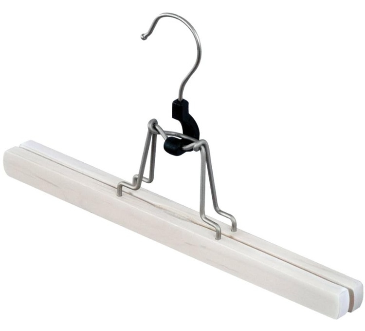 Clamping Hanger, wood, LIVING, 28 cm White in the group Storage / Wardrobe storage / Hangers and hooks at SmartaSaker.se (40938)