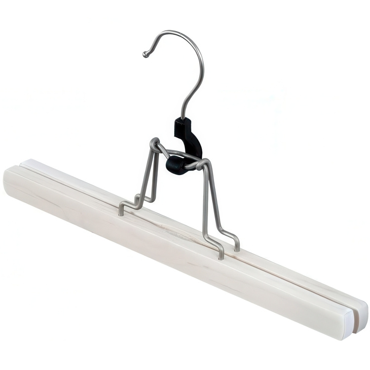 Clamping Hanger, wood, LIVING, 28 cm White in the group Storage / Wardrobe storage / Hangers and hooks at SmartaSaker.se (40938)