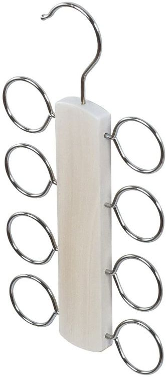 Hanger for scarves, LIVING, 13,5 x H 25,5 cm, White / Metall in the group Storage / Wardrobe storage / Hangers and hooks at SmartaSaker.se (40947)