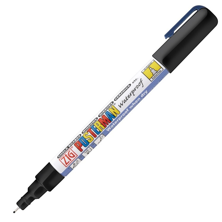 Chalk Marker, ZIG POSTERMAN EXTRA FINE, 0,5 mm, Black in the group Storage / Office supplies at SmartaSaker.se (41039)