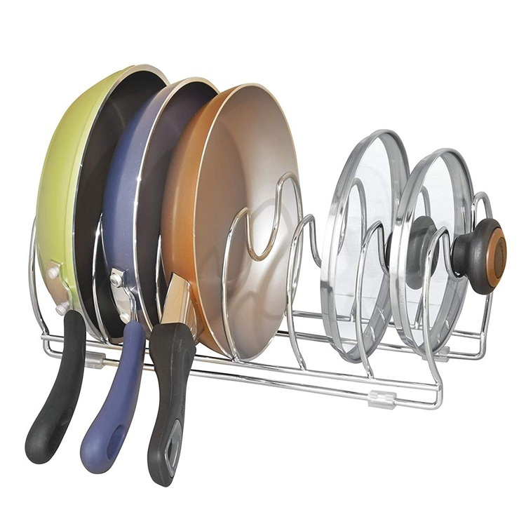Cookware Organizer in Metal, 6 Slots, ID CLASSICO, Chrome in the group Storage / Kitchen storage / Kitchen cabinet organizers at SmartaSaker.se (41045)