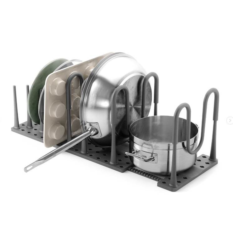 Lid & Pan organizer, PEGGY COOKWARE ORGANIZER, Umbra, Grey in the group Storage / Kitchen storage / Kitchen cabinet organizers at SmartaSaker.se (41048)