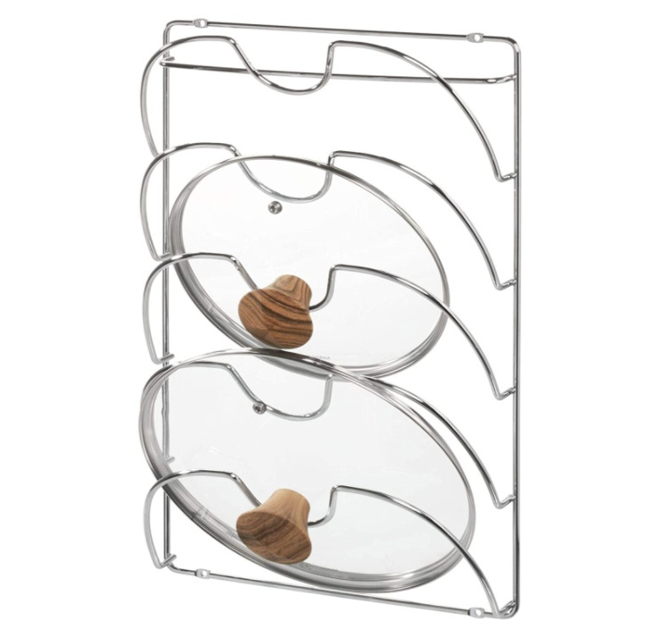Lid Rack in Metal, 5 Slots, ID CLASSICO, Chrome in the group Storage / Kitchen storage / Kitchen cabinet organizers at SmartaSaker.se (41052)