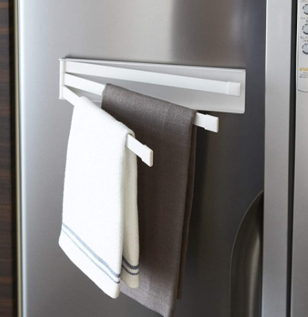 Magnetic Hanger in metal, TOWER TEA-TOWEL HOLDER, Yamazaki, White in the group Storage / Bathroom storage at SmartaSaker.se (41059)