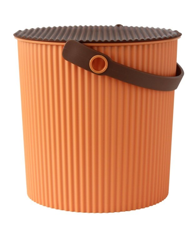 Bucket / basket with lid, MEDIUM OMNIOUTIL,10 L, Apricot in the group Storage / Storage room and garage / Baskets and buckets at SmartaSaker.se (41077)