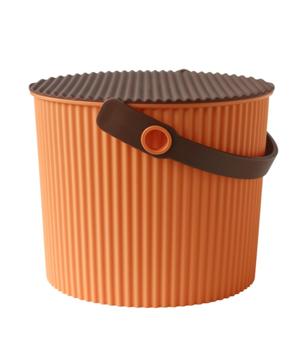 Bucket / basket with lid, SMALL OMNIOUTIL, 8L, Apricot in the group Storage / Storage room and garage / Baskets and buckets at SmartaSaker.se (41079)