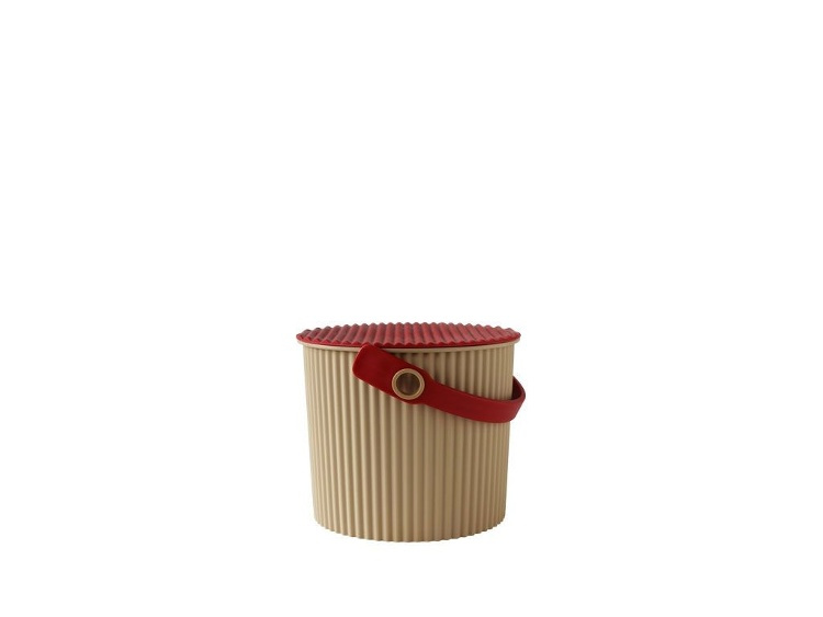 Bucket / basket with lid, MINI OMNIOUTIL, 4 L, Cafe au lait in the group Storage / Storage room and garage / Baskets and buckets at SmartaSaker.se (41094)
