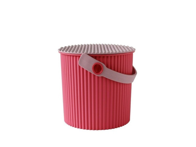 Bucket / basket with lid, MEDIUM OMNIOUTIL, 10 L, Flamingo Pink in the group Storage / Storage room and garage / Baskets and buckets at SmartaSaker.se (41097)