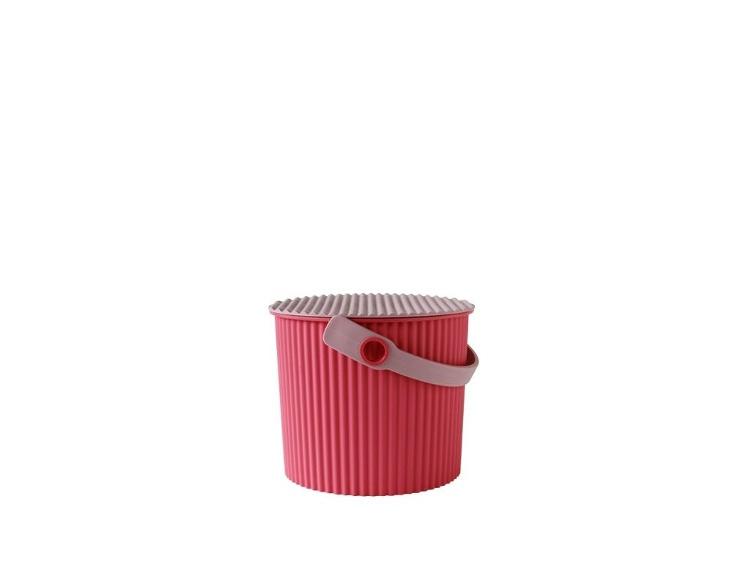 Bucket / basket with lid, MINI OMNIOUTIL, 4 L, Flamingo pink in the group Storage / Storage boxes at SmartaSaker.se (41098)