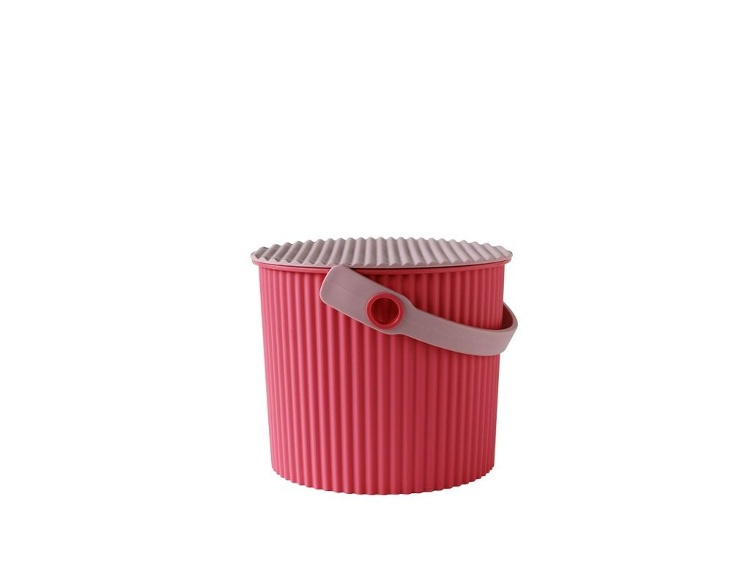 Bucket / basket with lid, SMALL OMNIOUTIL, 8L, Flamingo Pink in the group Storage / Storage room and garage / Baskets and buckets at SmartaSaker.se (41099)