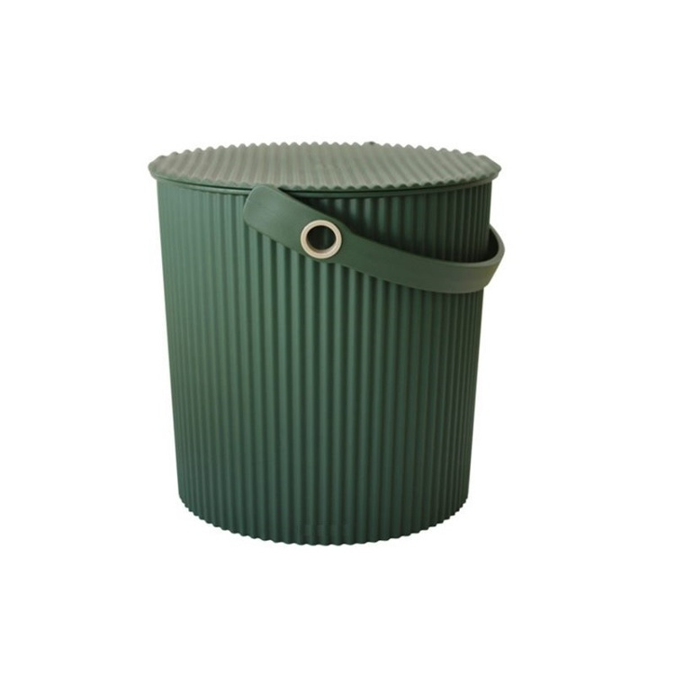 Bucket / basket with lid, LARGE OMNIOUTIL, 20L, Dark Green in the group Storage / Storage room and garage at SmartaSaker.se (41104)