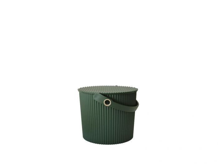 Bucket / basket with lid, MINI OMNIOUTIL, 4 L, Dark green in the group Storage / Storage room and garage / Baskets and buckets at SmartaSaker.se (41106)
