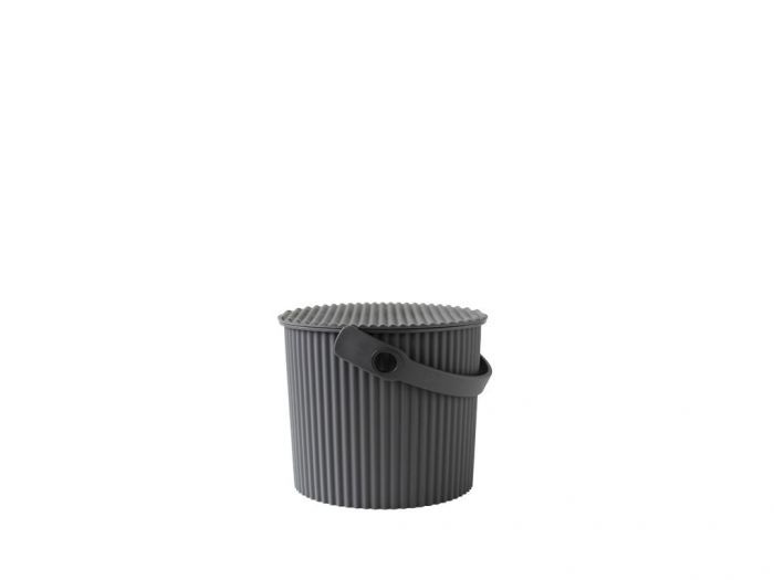 Bucket / basket with lid, MINI OMNIOUTIL, 4 L, Dark grey in the group Storage / Storage room and garage / Baskets and buckets at SmartaSaker.se (41110)