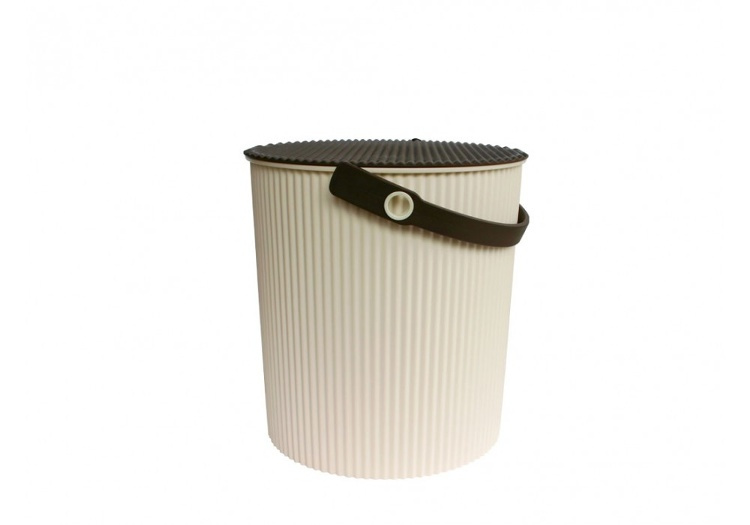 Bucket / basket with lid, LARGE OMNIOUTIL, 20L, Ivory in the group Storage / Storage room and garage / Baskets and buckets at SmartaSaker.se (41112)
