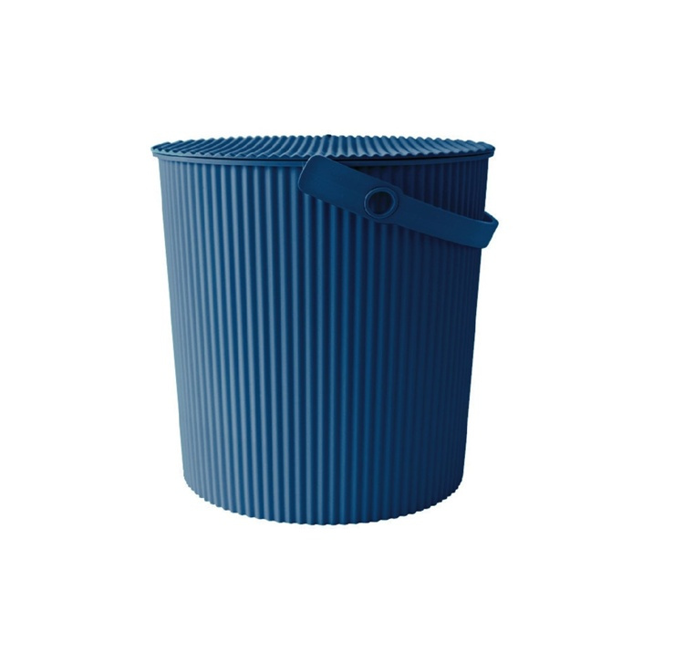 Bucket / basket with lid, MEDIUM OMNIOUTIL, 10 L, Navy in the group Storage / Storage room and garage / Baskets and buckets at SmartaSaker.se (41121)