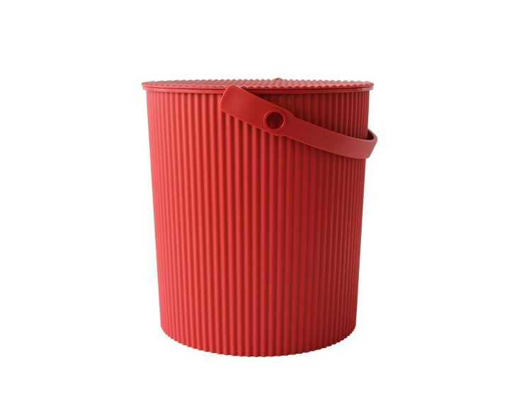 Bucket / basket with lid, LARGE OMNIOUTIL, 20L, Red in the group Storage / Storage room and garage / Baskets and buckets at SmartaSaker.se (41132)