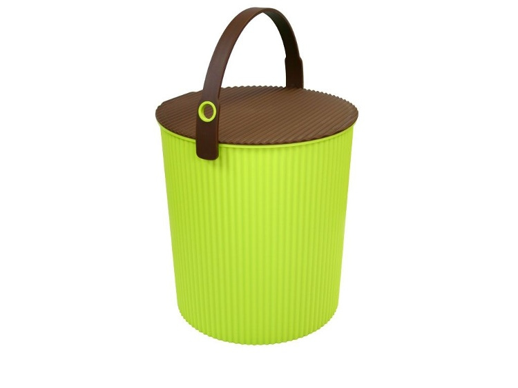 Bucket / basket with lid, LARGE OMNIOUTIL, 20L, Vivid Green in the group Storage / Storage room and garage / Baskets and buckets at SmartaSaker.se (41144)