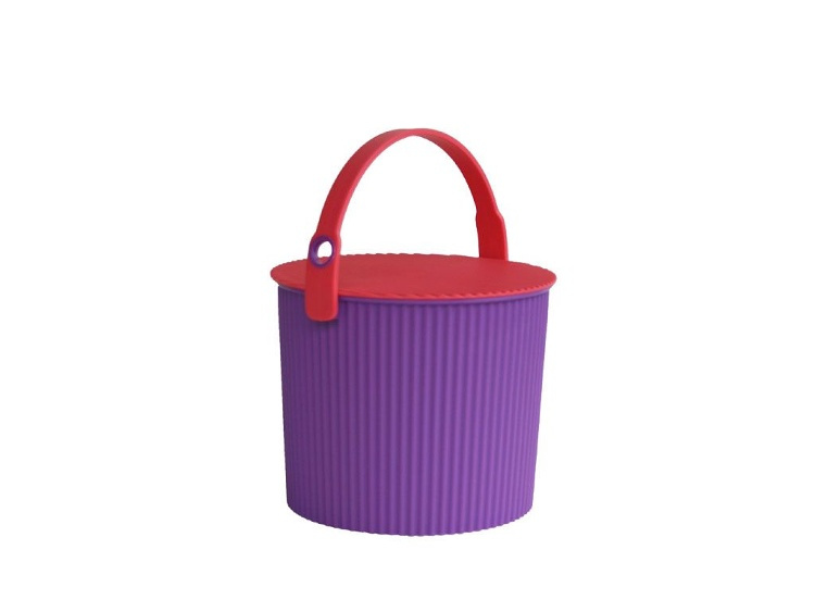 Bucket / basket with lid, SMALL OMNIOUTIL, 8L, Vivid Purple in the group Storage / Storage room and garage / Baskets and buckets at SmartaSaker.se (41148)