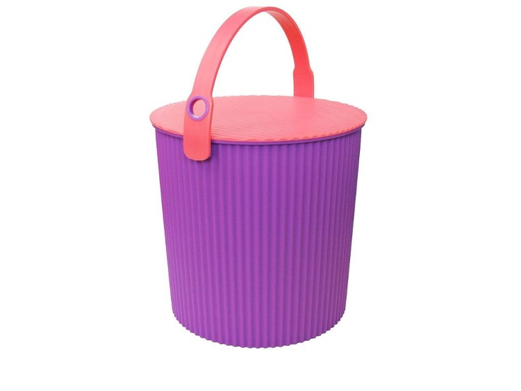Bucket / basket with lid, LARGE OMNIOUTIL, 20L, Vivid Purple in the group Storage / Storage room and garage / Baskets and buckets at SmartaSaker.se (41149)