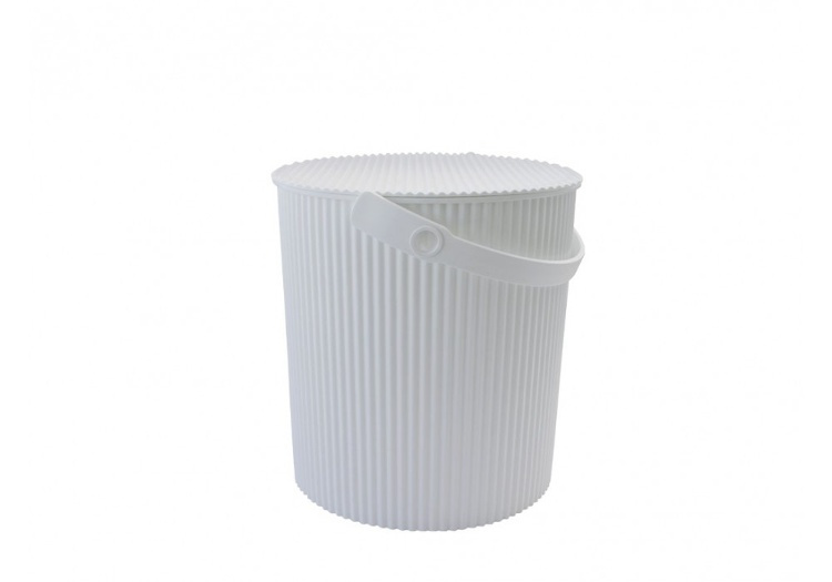 Bucket / basket with lid, LARGE OMNIOUTIL, 20L, White in the group Storage / Storage room and garage / Baskets and buckets at SmartaSaker.se (41152)