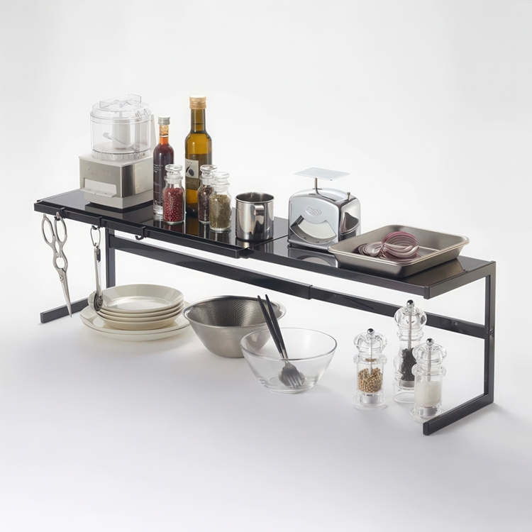 Shelf in Metal, TOWER EXPANDABLE KITCHEN RACK, Yamazaki in the group Storage / Kitchen storage / Kitchen cabinet organizers at SmartaSaker.se (41184)