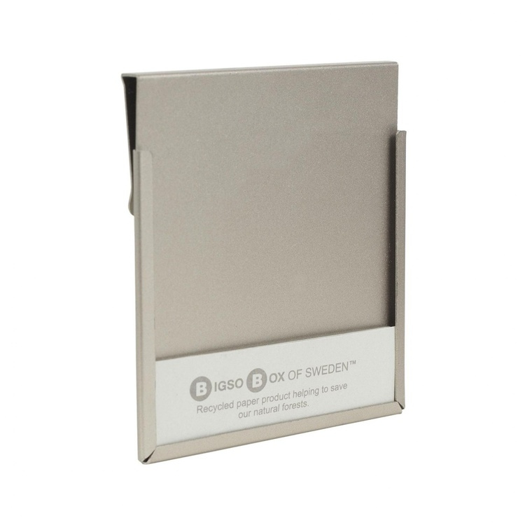 Pockets for labels, Metal, set of 4, BIGSO LARGE LABEL HOLDER, 7 x 7 cm, Soft gold in the group Storage / Magnets and adhesives / Signs and labels at SmartaSaker.se (41204)