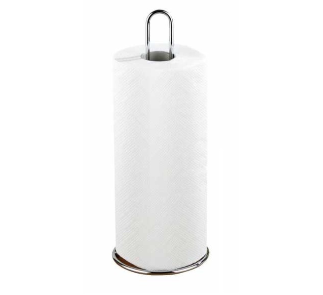Holder for paper towels, KÜCHENROLLER, Ø 12 x H 32 cm, Silver in the group Storage / Kitchen storage at SmartaSaker.se (41208)