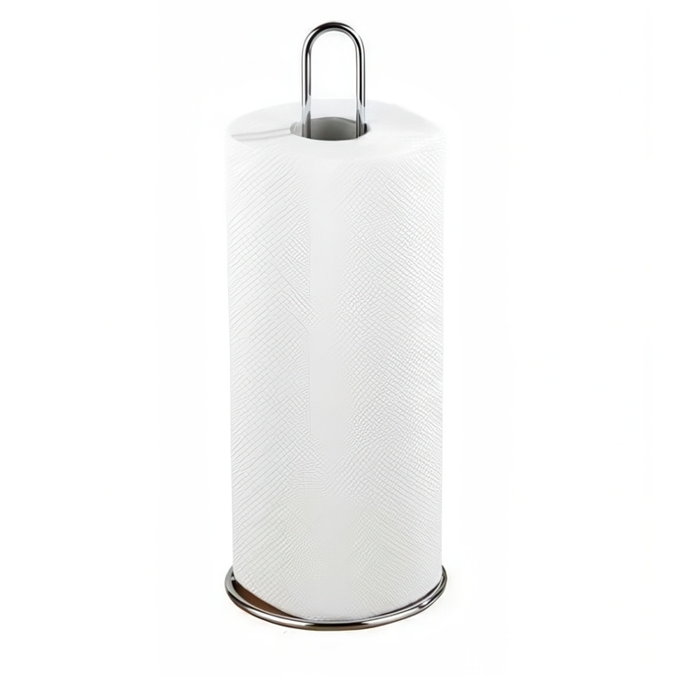 Holder for paper towels, KÜCHENROLLER, Ø 12 x H 32 cm, Silver in the group Storage / Kitchen storage at SmartaSaker.se (41208)