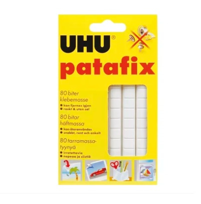 Adhesive pads, Set of 80, UHU PATAFIX, White in the group Storage / Office supplies at SmartaSaker.se (41243)