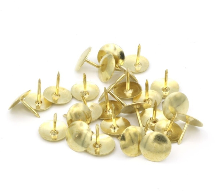 Thumbtacks, 100 pcs, HÄFTSTIFT, Ø 9,5 mm, Gold in the group Storage / Office supplies at SmartaSaker.se (41245)