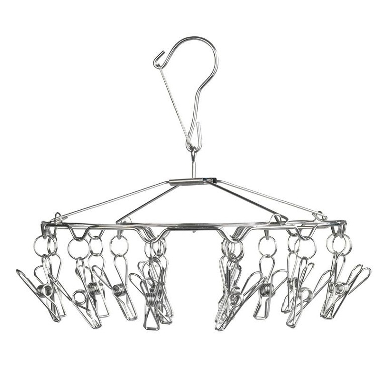 Hanging laundry drying rack, WÄSCHE-RONDELL, Ø 27 x H 26 cm, Stainless Steel in the group Storage / Laundry and care / Drying racks at SmartaSaker.se (41249)
