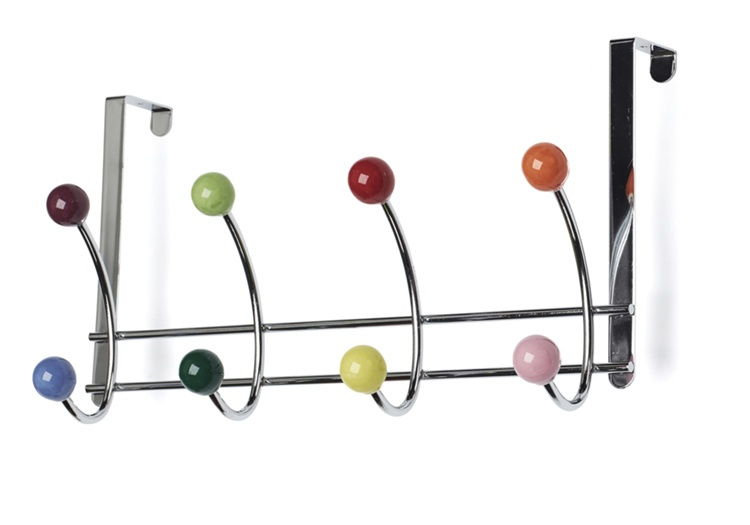 Hanger over the door, BONNY, 4 colorful hooks in the group Storage / Bedroom storage / Over door hooks at SmartaSaker.se (41295)