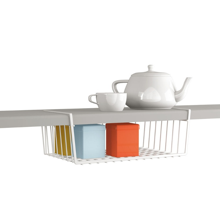 Hanging basket, BABATEX LARGE, 40 x 26 x H 14 cm, White in the group Storage / Kitchen storage / Kitchen cabinet organizers / Under shelf storage at SmartaSaker.se (41314)