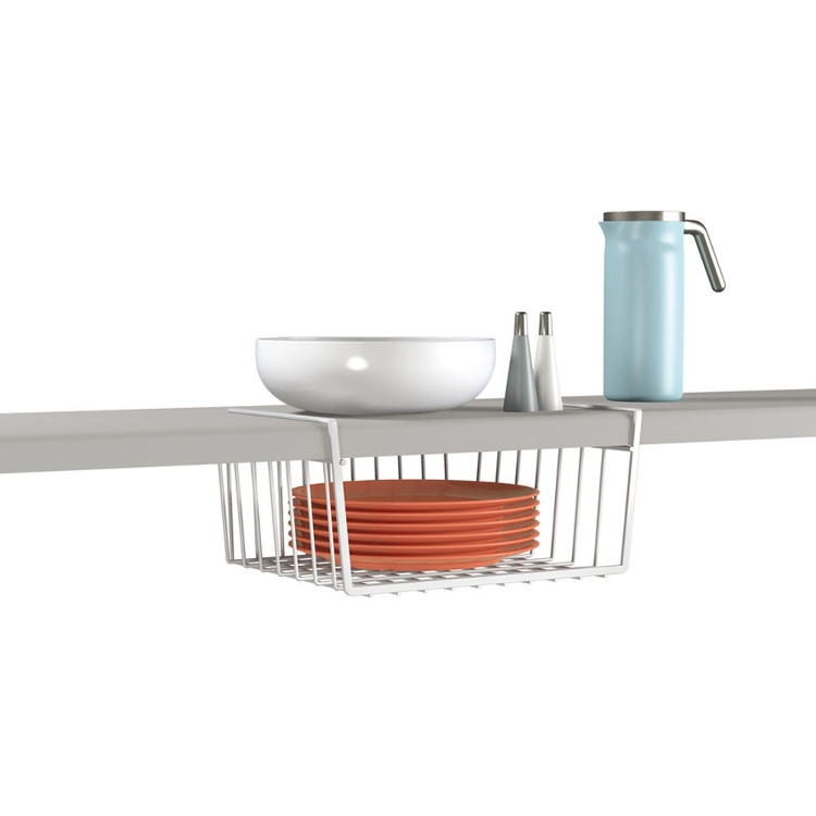 Hanging basket, BABATEX, 30 x 26 x H 14 cm, White in the group Storage / Kitchen storage / Kitchen cabinet organizers / Under shelf storage at SmartaSaker.se (41316)