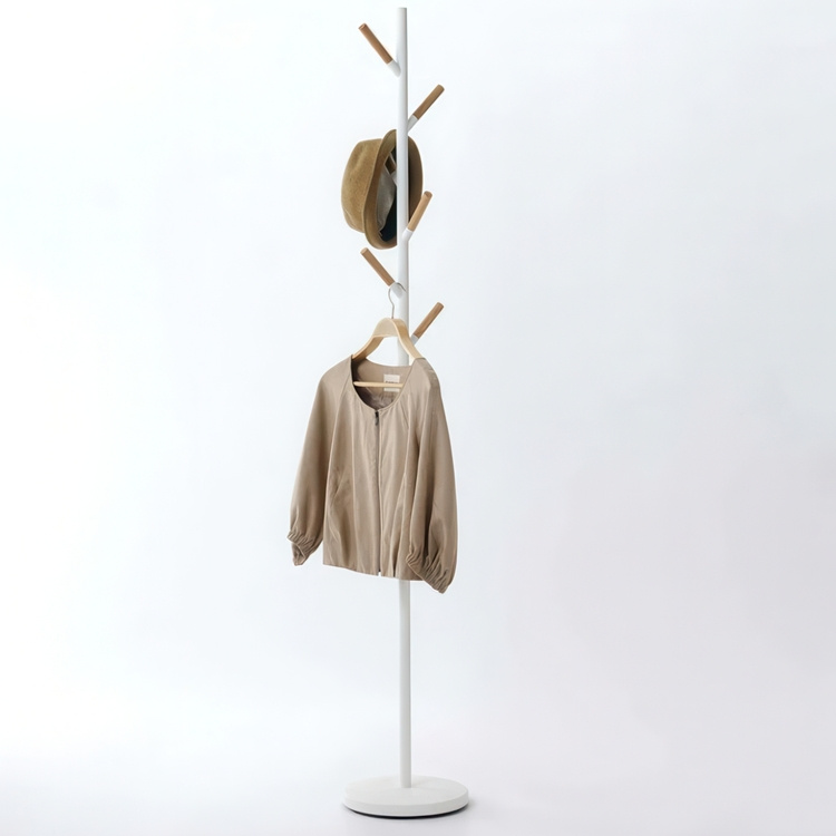 Coat Hanger, PLAIN TREE, Ø 28 x H 177 cm, Yamazaki , White in the group Storage / Bedroom storage / Clothes racks at SmartaSaker.se (41367)