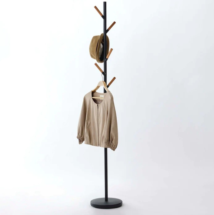 Coat Hanger, PLAIN TREE, Ø 28 x H 177 cm, Yamazaki, Black in the group Storage / Bedroom storage / Clothes racks at SmartaSaker.se (41368)