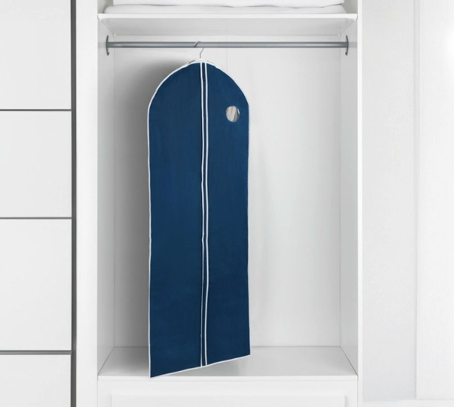 Garment bag, Extra Long, AIR, 60 x H 150 , Blue in the group Storage / Wardrobe storage / Garment covers at SmartaSaker.se (41408)
