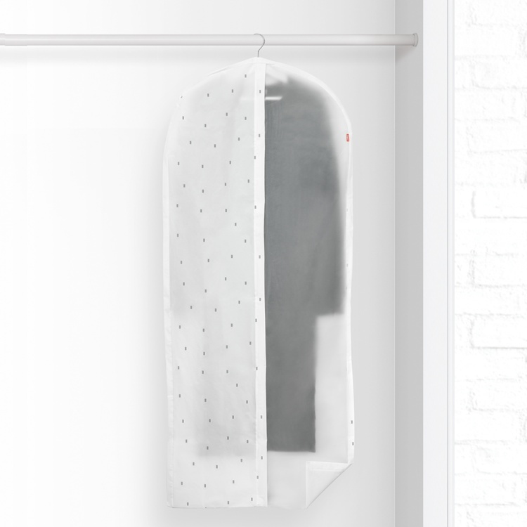 Dress cover, Extra Long, RAIN, 60 x 5 x H 150, Clear / White in the group Storage / Wardrobe storage / Garment covers at SmartaSaker.se (41412)