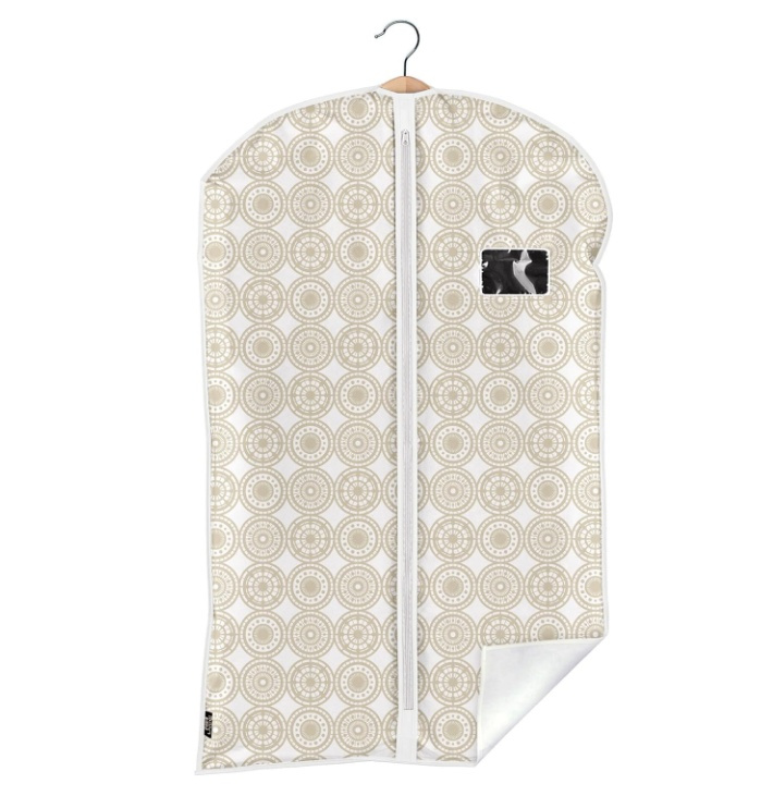 Dress cover / Garment bag, Short, ELLA SAND, 60 x H 100 cm, Beige in the group Storage / Wardrobe storage / Garment covers at SmartaSaker.se (41415)