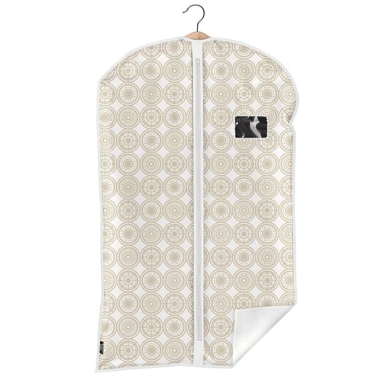 Dress cover / Garment bag, Short, ELLA SAND, 60 x H 100 cm, Beige in the group Storage / Wardrobe storage / Garment covers at SmartaSaker.se (41415)