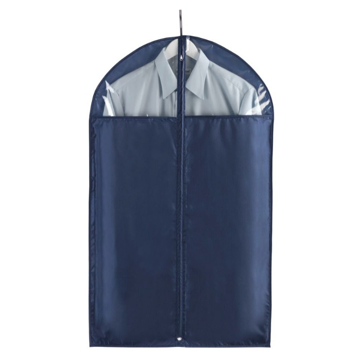 Dress cover / Garment bag, Short, 60 x H 100, BUSINES BLUE in the group Storage / Wardrobe storage / Garment covers at SmartaSaker.se (41416)