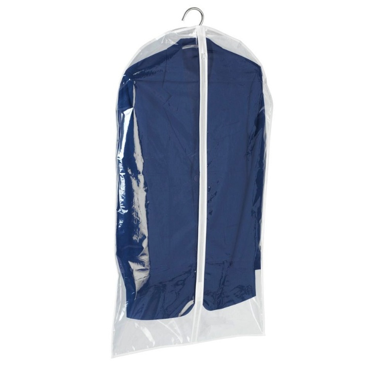 Dress cover / Garment bag, Short, KLEIDERSACK, 60 x H 100 cm, Transparent in the group Storage / Wardrobe storage / Garment covers at SmartaSaker.se (41430)