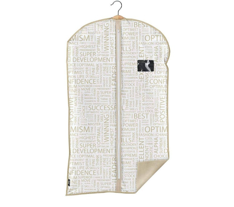 Dress cover / Garment bag, Short, URBAN GOLD, 60 x H 100 cm, White / Beige in the group Storage / Wardrobe storage / Garment covers at SmartaSaker.se (41432)