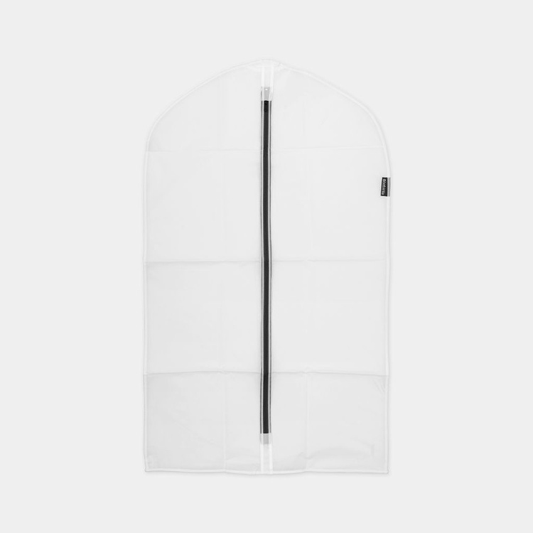 Clothes Cover, Short, Set of 2, BRABANTIA - MEDIUM - 60 x H100 cm, Transparent / Black in the group Storage / Wardrobe storage / Garment covers at SmartaSaker.se (41434)
