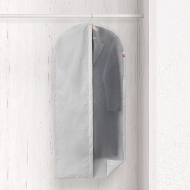 Garment bag, Long, RAYEN PREMIUM, 60 x 5 x H 135 cm, Light Grey in the group Storage / Wardrobe storage at SmartaSaker.se (41445)