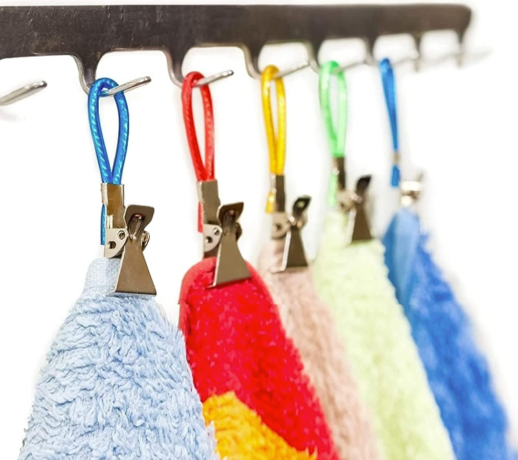 Towel clips, Set of 5, HABO, Assorted in the group Storage / Bathroom storage at SmartaSaker.se (41454)