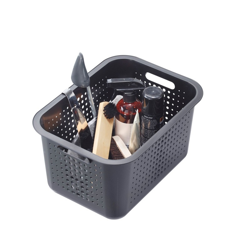 Basket, SMARTSTORE 13L BASKET RECYCLED, 37 x 28 x H20 cm, Grey in the group Storage / Storage boxes / SmartStore storage boxes at SmartaSaker.se (41468)