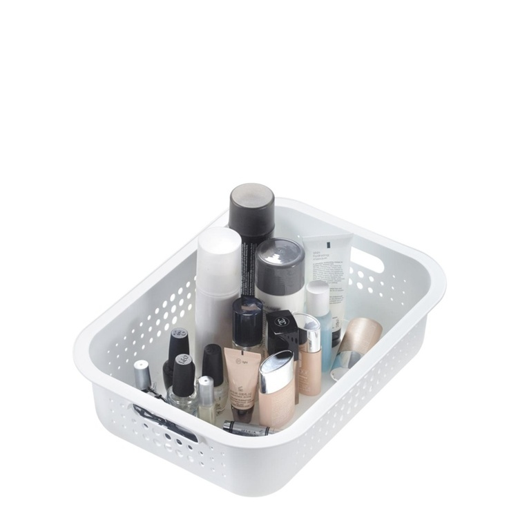 Basket, SMARTSTORE 6L BASKET RECYCLED, 37 x 28 x H10 cm, White in the group Storage / Storage room and garage / Baskets and buckets at SmartaSaker.se (41469)